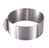 Кольцо раздвижное (16-30 см, высота 10 см), нержавеющая сталь,SG-SR1630-10