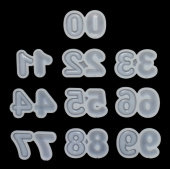 Форма для леденцов и мороженого  "Набор цифр", 5*3,5см, SG-FLI-23