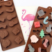 Форма для льда и шоколада "Новый год 4",  12 ячеек, SG-FIC-NY4