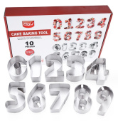 набор форм для фигурной резки, нержавеющая сталь,  10 шт, SG-CM-N1