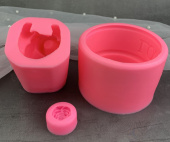 Силиконовый молд "Мишка с розой", SG-FLI-L13