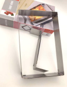 Форма раздвижная для выкладки еды "Прямоугольник", 15x25 см, нержавеющая сталь, SG-SQ1525