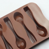 Форма для льда и шоколада "Ложки",  6 ячеек, SG-FIC-S1