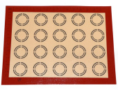 коврик силиконовый кондитерский для макарон, 20 ячеек, SG-SMM4229