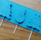 Форма для льда и шоколада, "Новый год 14"  4 ячейки, SG-FIC-NY14