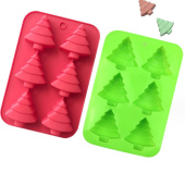 Форма для льда и шоколада, "Новый год 10"  6 ячеек, SG-FIC-NY10