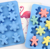 Форма для льда и шоколада "Новый год 5",  8 ячеек,