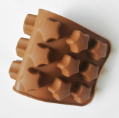 Форма для льда и шоколада "Звезды",  15 ячеек, SG-FIC-ST1