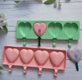 Форма для льда, "Сердце", 4 ячейки, SG-BD-H4