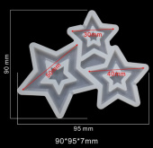 Форма для леденцов и мороженого, "3 звкзды", SG-FLI-30