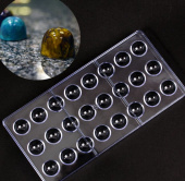 Форма для конфет "Полушарие", пластик, SG-FS-2