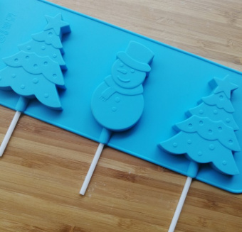 Форма для льда и шоколада, "Новый год 14"  4 ячейки, SG-FIC-NY14