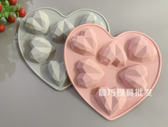 Форма для льда и шоклоада,  "Сердце", 6 ячеек, SG-BD-H6