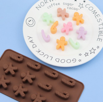 Форма для льда и шоколада "Новый год 1",  12 ячеек, SG-FIC-NY1