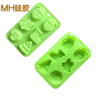 Форма для льда и шоколада, "Новый год 18",   6 ячеек, SG-FIC-NY18