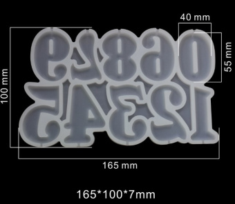 Форма для леденцов и мороженого "Цифры", 165*100*7мм, SG-FLI-22