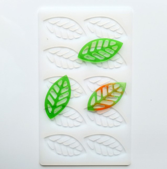 Форма для льда,  "Листочки",  10 ячеек, SG-FLI-10P