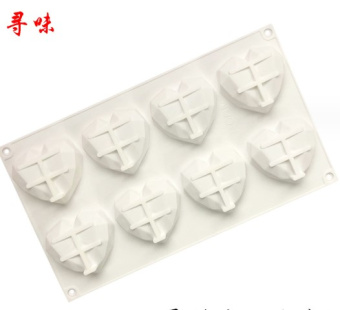 Форма для льда, "Граненое сердце", 8 ячеек, SG-BD-H11