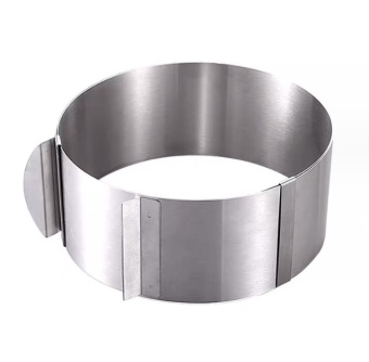 Кольцо раздвижное (16-30 см, высота 15 см), нержавеющая сталь, SG-SR1630-15