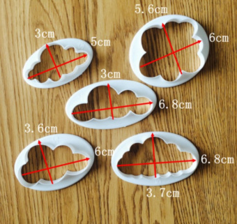 Набор форм для фигурной резки "Облака", пластик, SG-CM-SC6