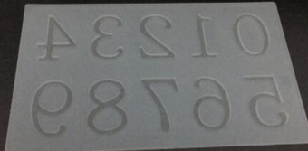 Форма для льда, "Цифры 2", 10 ячеек ,SG-FLI-N1