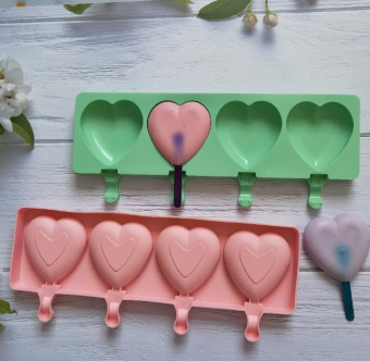 Форма для льда, "Сердце", 4 ячейки, SG-BD-H4