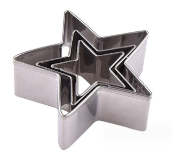 Форма для фигурной резки "Звезда", нержавеющая сталь,3 шт, SG-CM-1